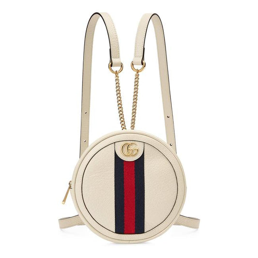 Gucci Women Ophidia Mini Zaino White Leather Backpack