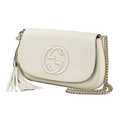 Gucci Soho Disco Ivory Signature Collection Gold Chain