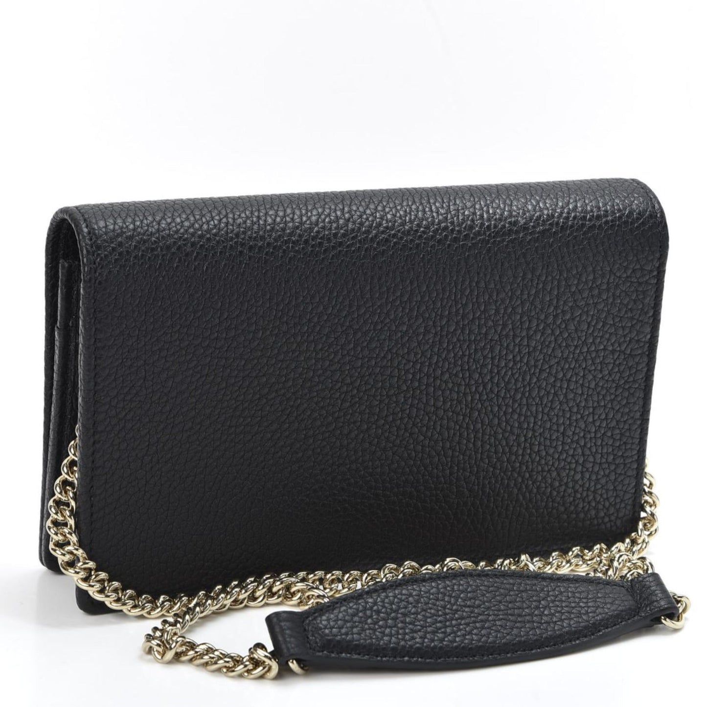 Gucci Soho Wallet on Chain Black Leather Cross Body Clutch Bag