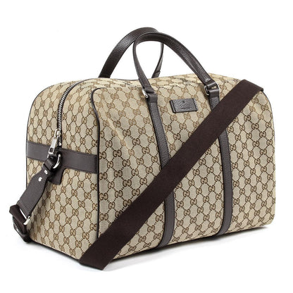 Gucci Unisex Original GG Canvas Carry On Duffle Travel Bag