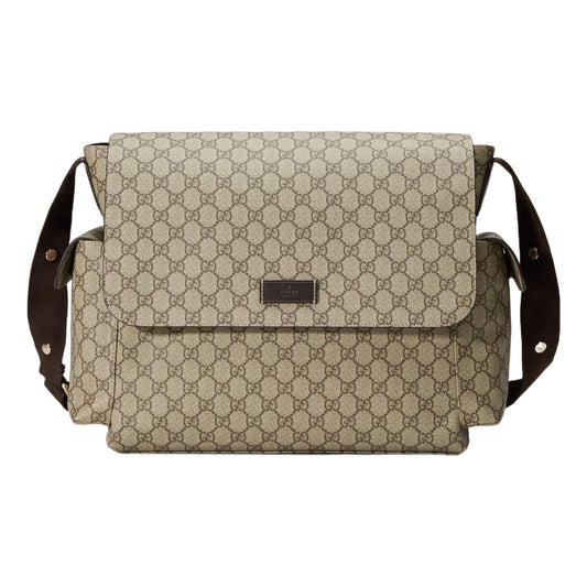 Gucci GG Supreme Plus Diaper Bag 'Beige Brown' 211131-KGDIG-8588