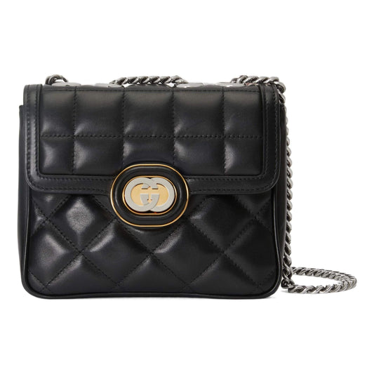 (WMNS) Gucci Deco Mini Shoulder Bag 'Black' 741457-AAB7A-1000