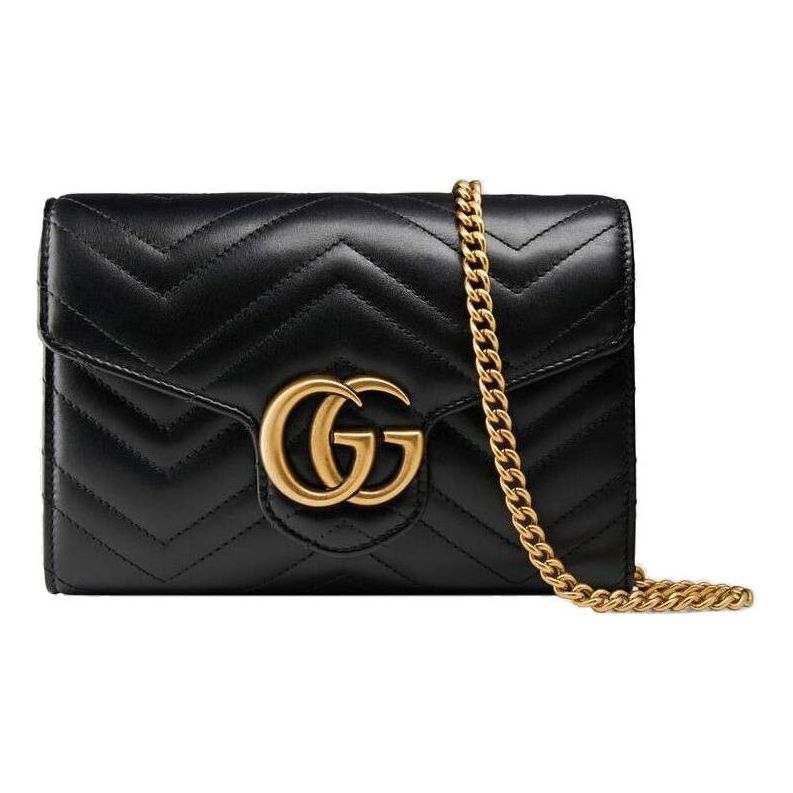 (WMNS) Gucci GG Marmont Matelasse Mini Bag 'Black' 474575-DRW1T-1000