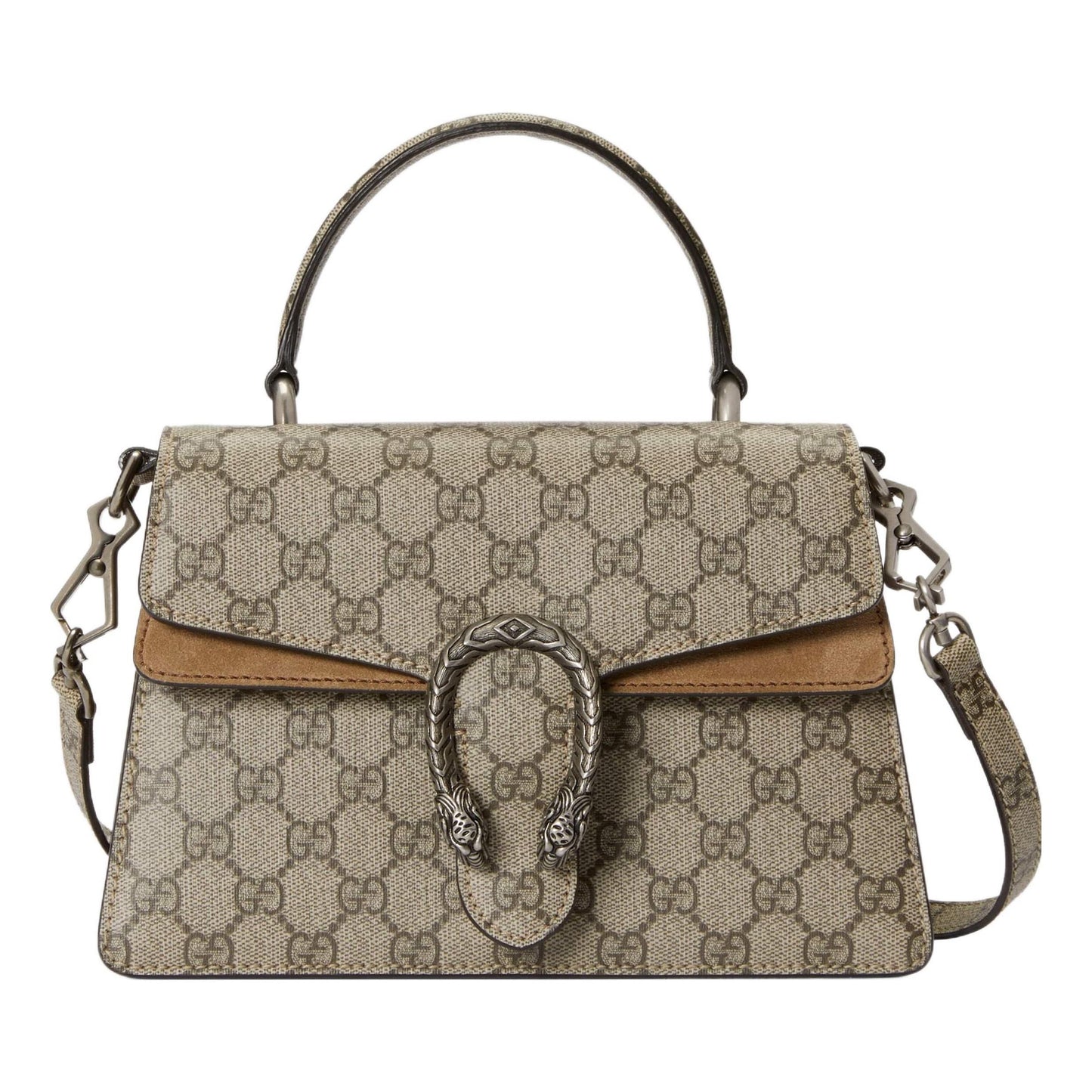 (WMNS) Gucci Small Dionysus Top Handle Bag 'Beige Ebony' 739496-KHNRN-8642