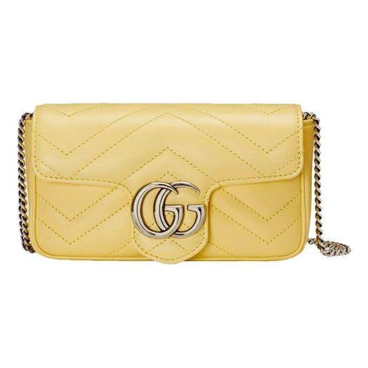 (WMNS) Gucci Marmont Mini-Sized Single-Shoulder Bag Yellow 476433-DTDCP-7412