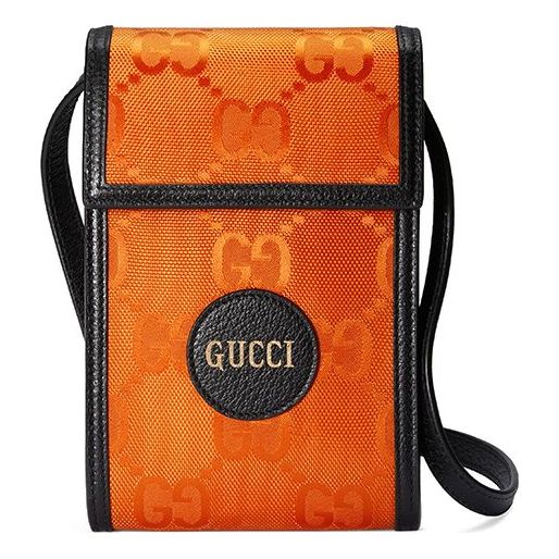 Gucci Off The Grid Leather Shoulder Messenger Bag 'Orange Black' 625599-H9HAN-7560