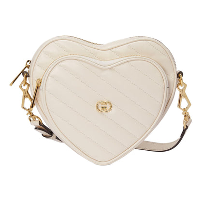 (WMNS) Gucci Interlocking G Mini Heart Shoulder Bag 'Mystic White' 751628-AACCL-9022