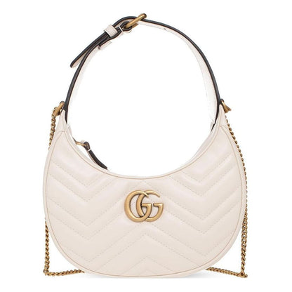 (WMNS) Gucci GG Marmont Half-Moon-Shaped Mini Bag 'Mystic White' 699514-DTDHT-9022