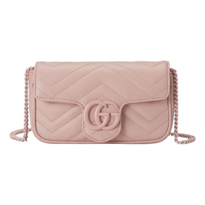 (WMNS) Gucci GG Marmont Super Mini Bag 'Light Pink Leather' 476433-AACX4-5909