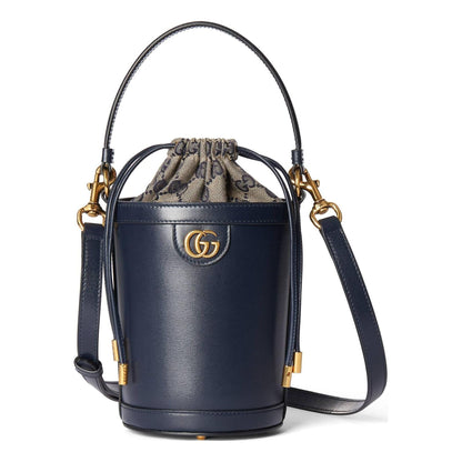 (WMNS) Gucci Ophidia Mini Bucket Bag 'Dark Blue Leather' 760201-AADPS-4043