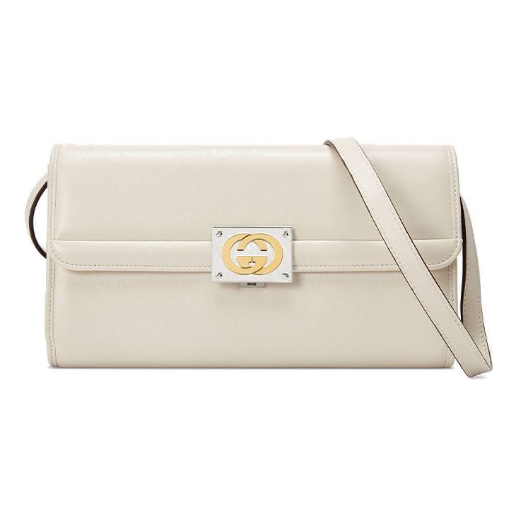 (WMNS) Gucci GG Leather Bag Small-Size White 628521-1W10X-9022