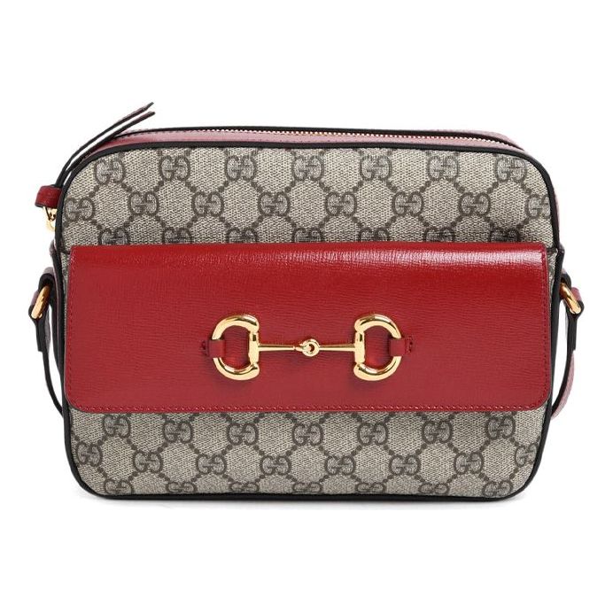 (WMNS) Gucci Classic Buckle1955 Camera Bag Metallic Chains Vintage Gold Button Shoulder Bag Small Red 645454-92TCG-8561