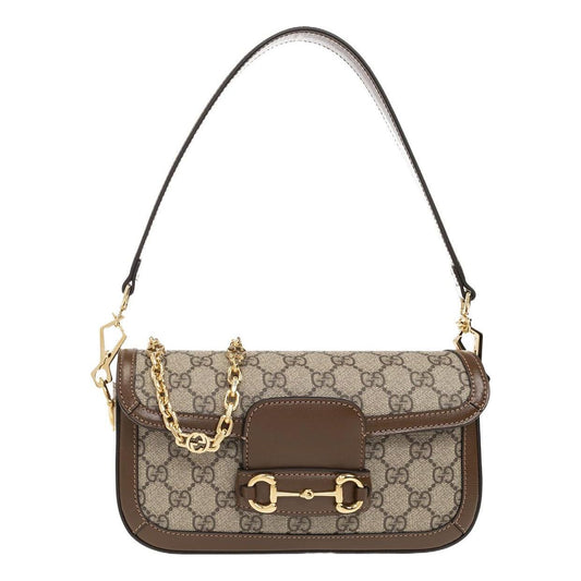 (WMNS) Gucci Horsebit 1955 Shoulder Bag 'Beige Ebony' 735178-92TCG-8563