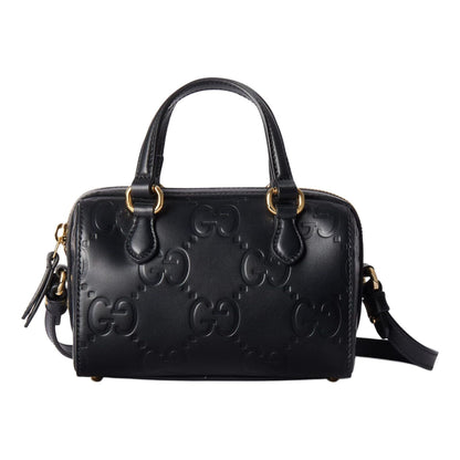 (WMNS) Gucci GG Super Mini Top Handle Bag 'Black' 790130-AADLO-1000