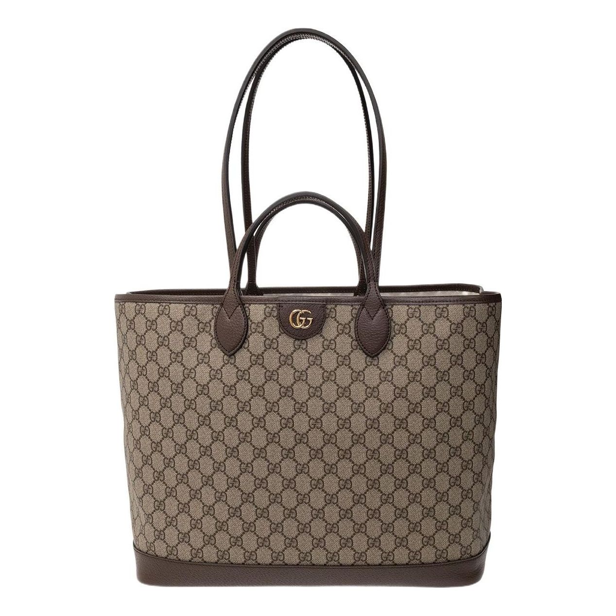 (WMNS) Gucci Ophidia Large Tote Bag 'Beige Ebony' 739729-K9GSG-8358