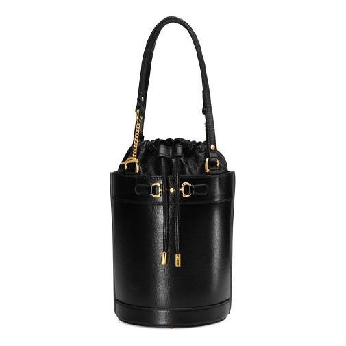 (WMNS) Gucci Leather Horsebit 1955 Chain Single-Shoulder Bag Small Black 637115-1DBYG-1000