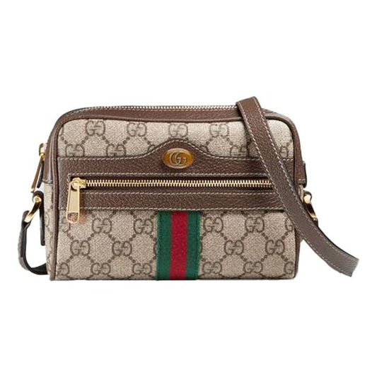 Gucci Ophidia Series Bag MIni-Size Brown 'Cream' 517350-96IWS-8745