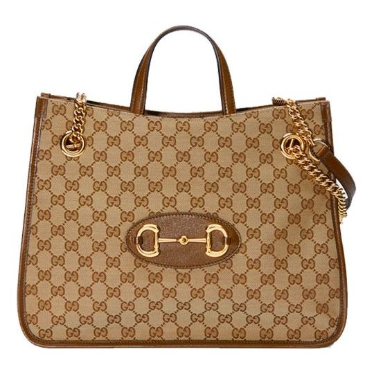 (WMNS) Gucci Horsebit 1955 Medium Tote Bag 'Beige' 621144-GY5OG-8563