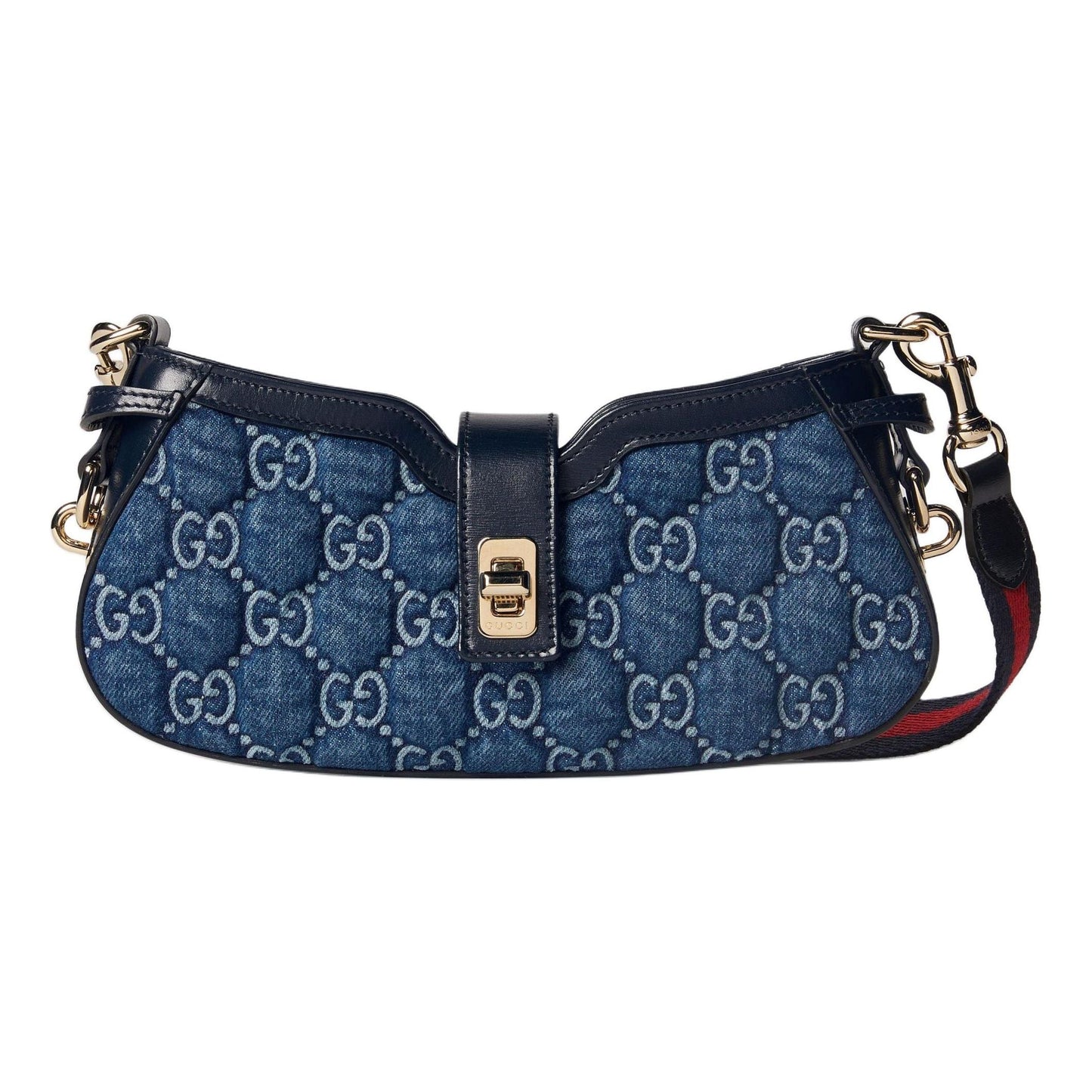 (WMNS) Gucci Moon Side GG Print Mini Shoulder Bag 'Denim Blue' 786015-FADGO-4141