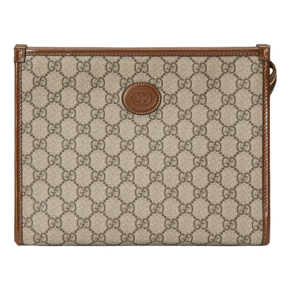 Gucci Beauty Case With Interlocking G 'Beige Ebony Brown Sugar' 672956-92TCG-8563