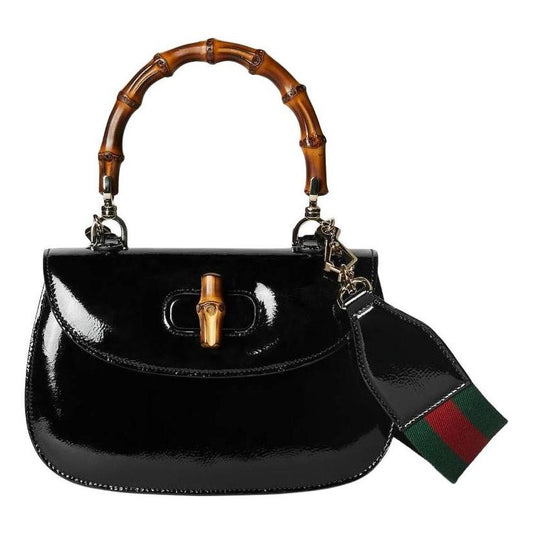 (WMNS) Gucci Bamboo 1947 Small Top Handle Bag 'Black' 675797-AADHF-1060