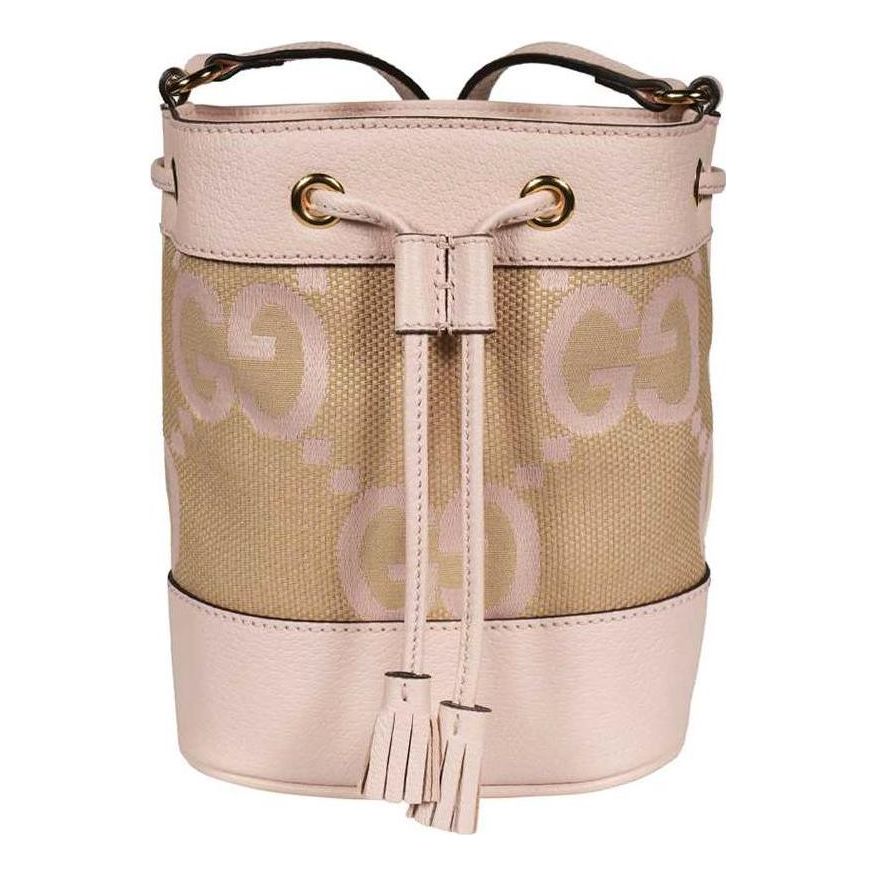 (WMNS) Gucci Ophidia Jumbo GG Mini Bucket Bag 'Camel Light Pink' 550620-UKMBG-9550