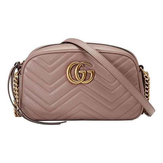 (WMNS) Gucci GG Marmont Small Matelasse Shoulder Bag 'Dusty Pink' 447632-DTD1T-5729