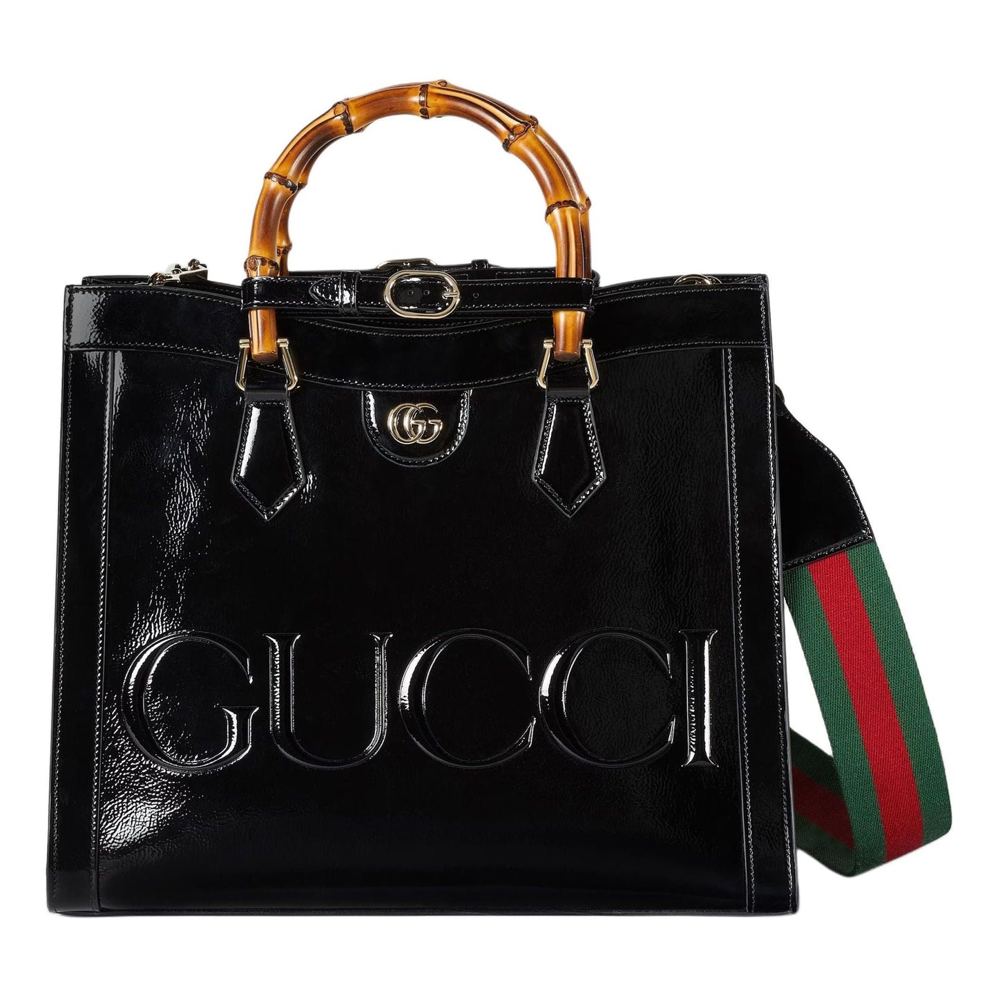 (WMNS) Gucci Diana Medium Tote Bag 'Black Leather' 678842-AADJQ-1060