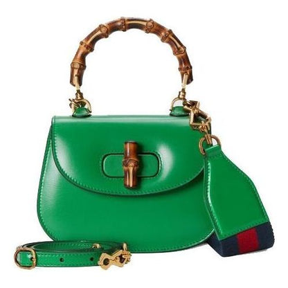 (WMNS) Gucci Bamboo 1947 Mini Top Handle Bag 'Green' 686864-10ODT-3384