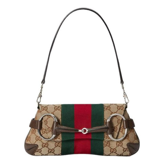 (WMNS) Gucci Horsebit Chain Small Shoulder Bag 'Being Ebony' 764339-FACM2-8747