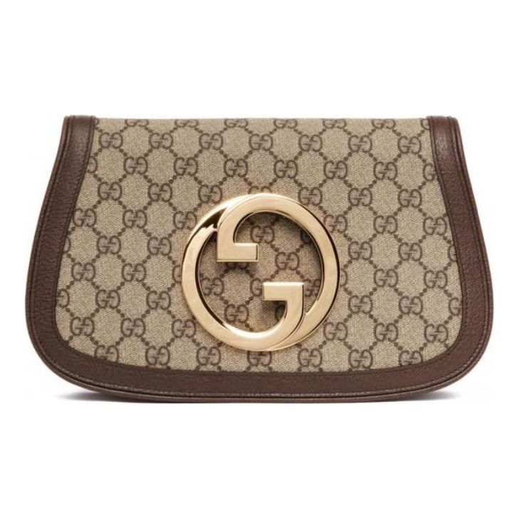 (WMNS) Gucci Blondie Shoulder Bag 'Beige Ebony Supreme' 699268-K9GSG-8358