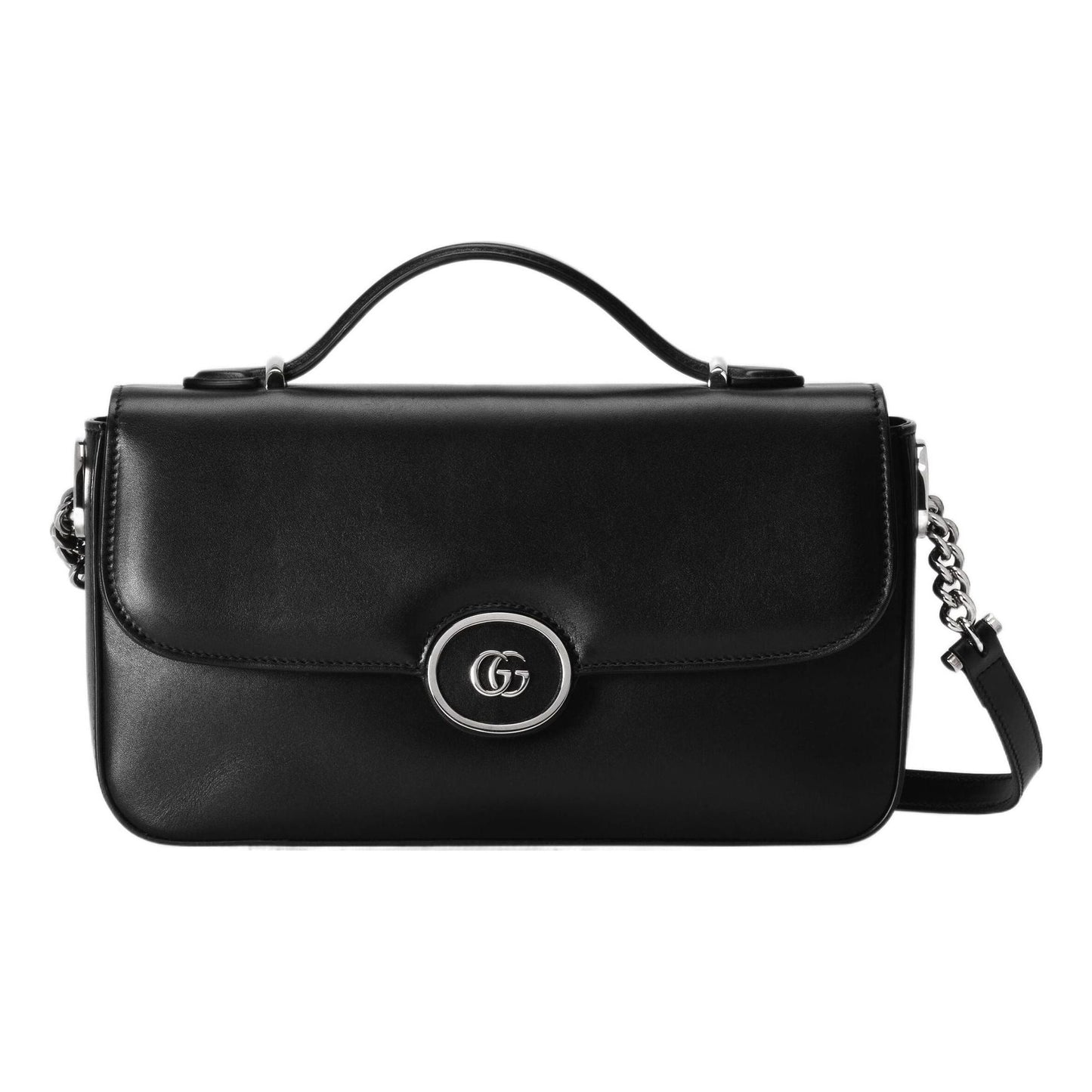 (WMNS) Gucci Petite GG Small Shoulder Bag 'Black' 739721-AABSG-1000