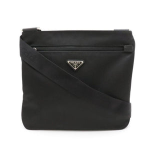 Prada Tessuto Saffiano Black Messenger Bag Cross Body