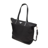 Prada Tessuto Nylon Black Convertible Shopping Tote