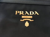 Prada Tessuto Nylon Black Saffiano Medium Handbag Satchel