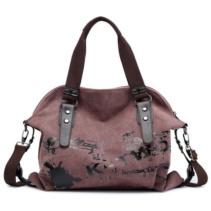 Ink Splash Pattern Women's Casual Handbag