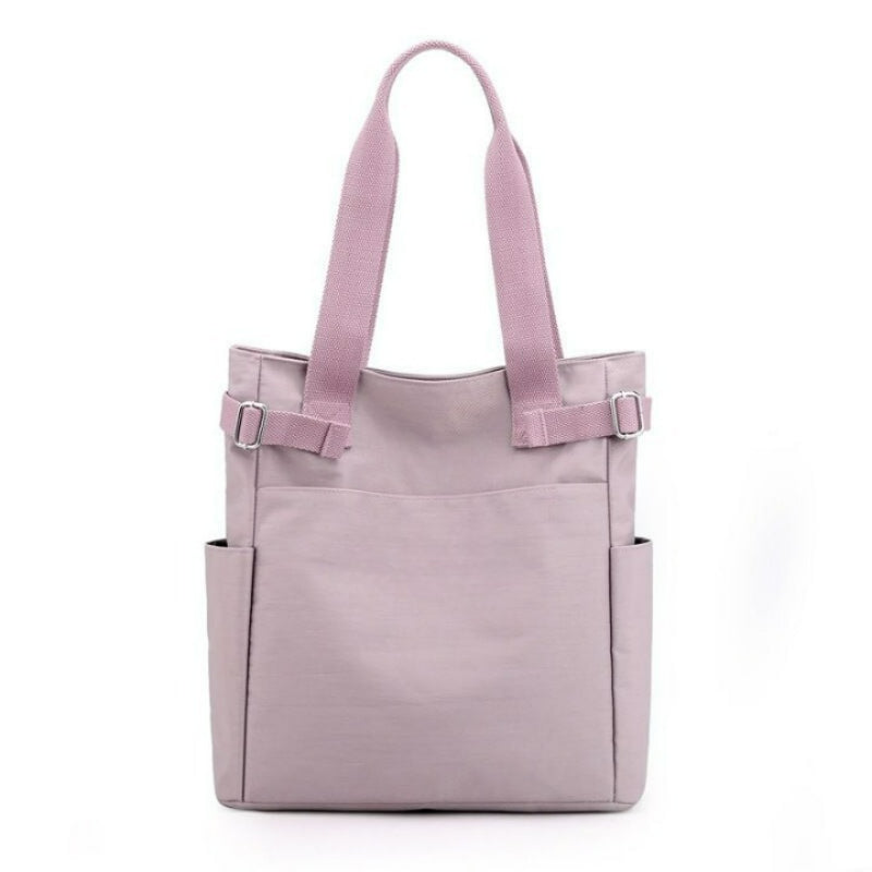 Women's Solid Color Nylon Shoulder Bag