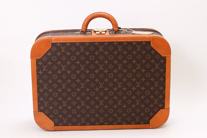 Louis Vuitton Monogram Canvas Hard-Sided Suitcase Brown Medium