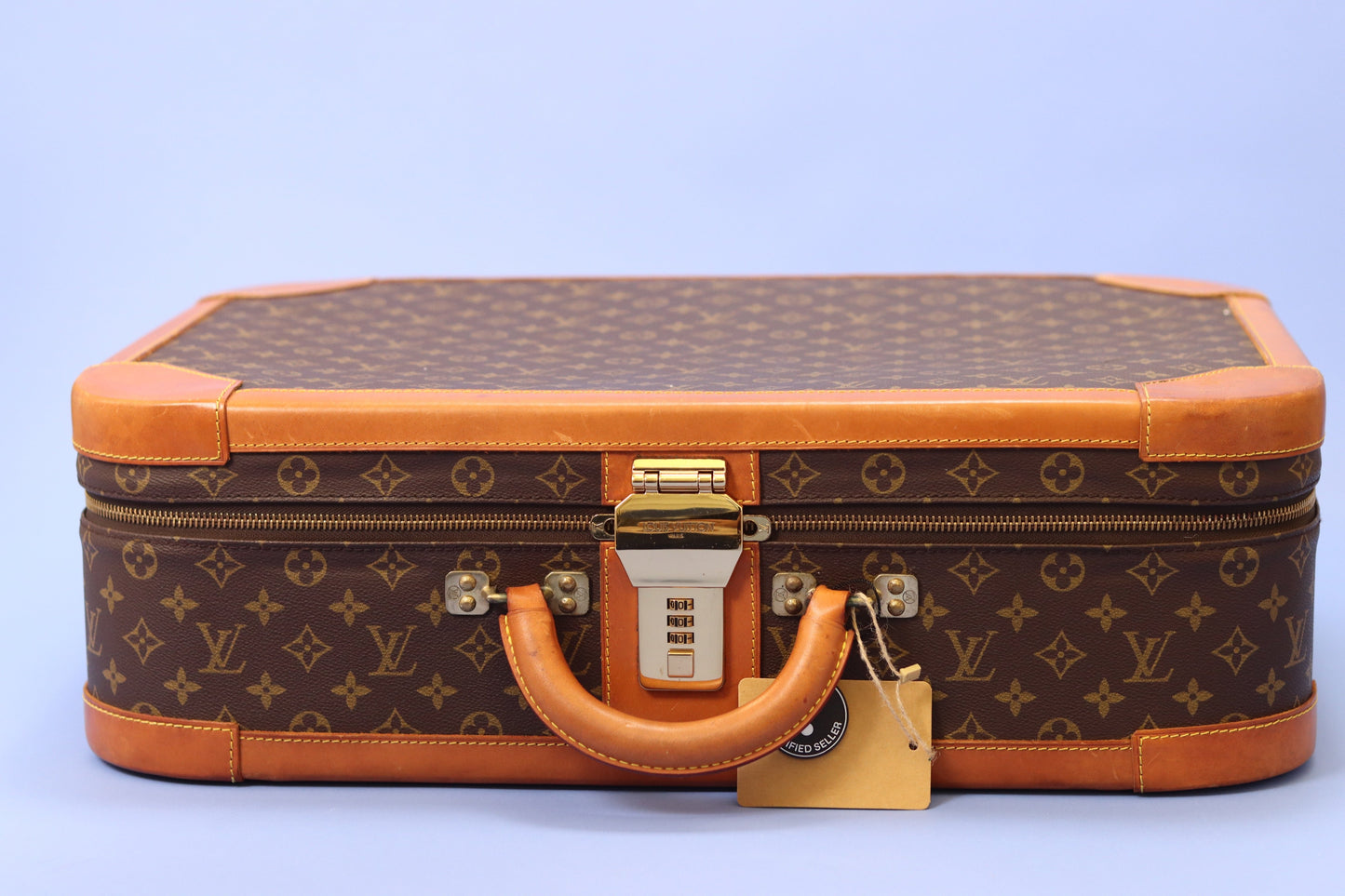 Louis Vuitton Monogram Canvas Hard-Sided Suitcase Brown Medium