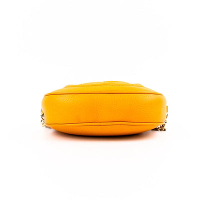 Gucci Soho Shoulder Bag with Dustbag in Yellow Leather, Small Size