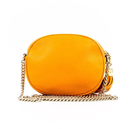 Gucci Soho Shoulder Bag with Dustbag in Yellow Leather, Small Size