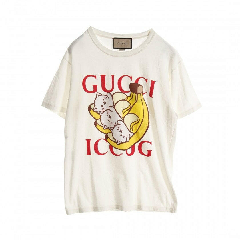 Gucci Collaboration Men's T-Shirt White XS with Unique Print Design.