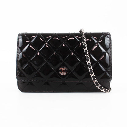 Chanel Wallet On Chain (WOC) Black Quilted Leather Small Crossbody Bag 2015