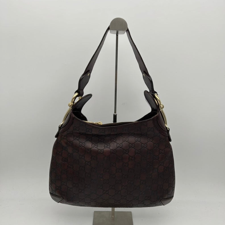 Gucci Brown Leather Shoulder Bag Medium