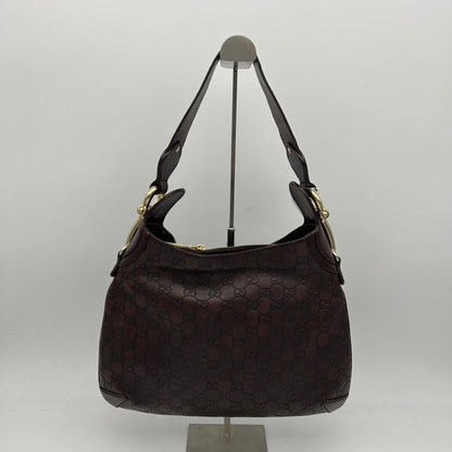 Gucci Brown Leather Shoulder Bag Medium