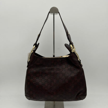 Gucci Brown Leather Shoulder Bag Medium