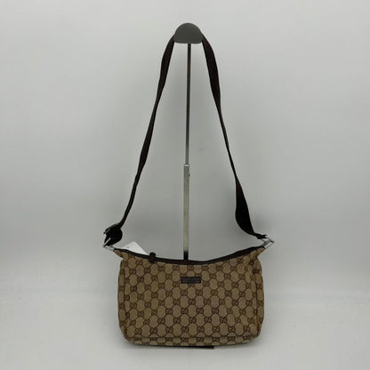 Gucci Canvas Brown Small Crossbody Bag