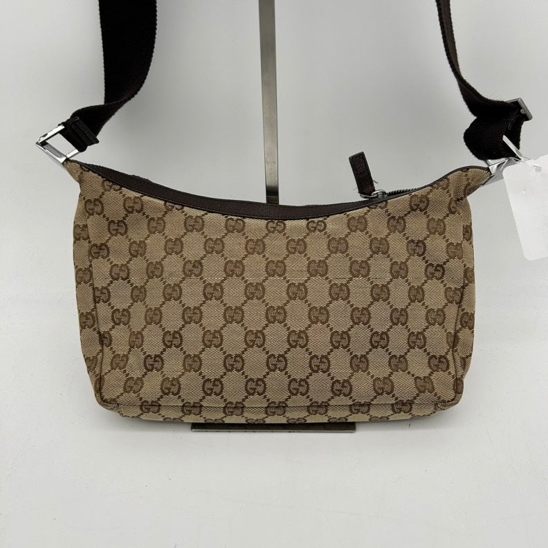 Gucci Canvas Brown Small Crossbody Bag