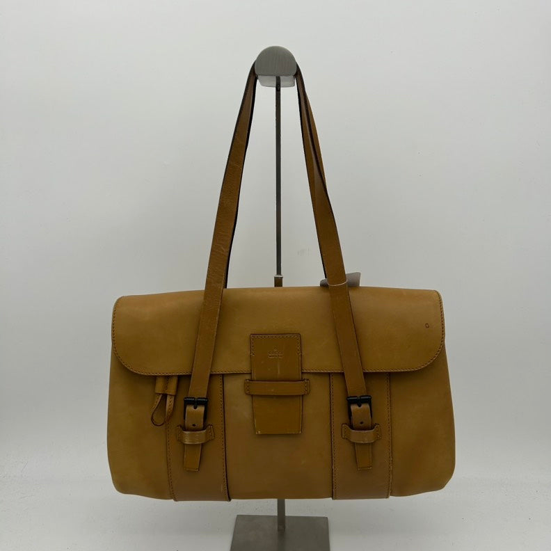 Gucci Brown Leather Shoulder Bag Medium