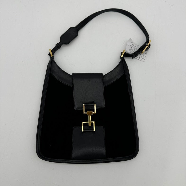 Gucci Black Leather Shoulder Bag Medium